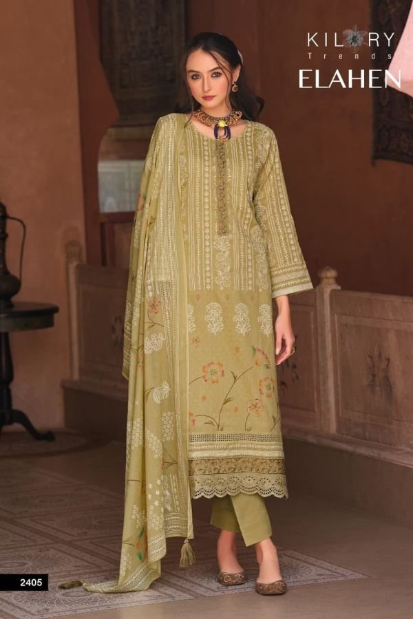 Kilory Trends Elahen Lawn Cotton Ladies Salwar Suit 2405