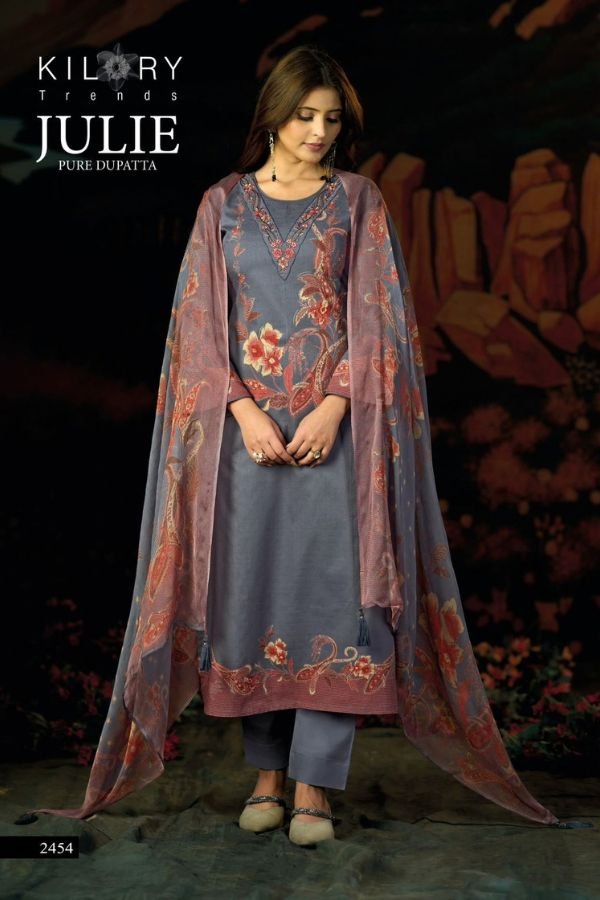 Kilory Trends Julie Lawn Cotton Ladies Salwar Suit 2454