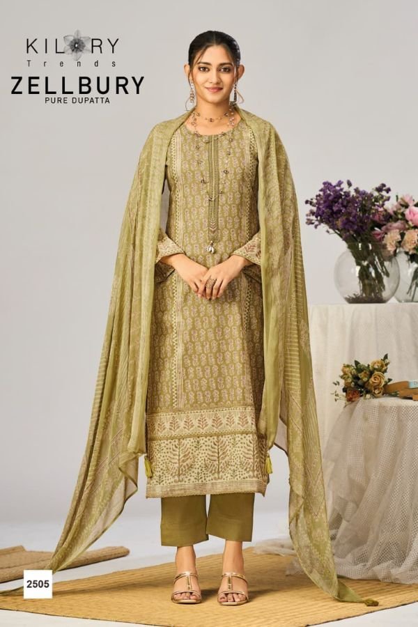 Kilory Trends Zellburi Lawn Cotton Ladies Salwar Suit 2505