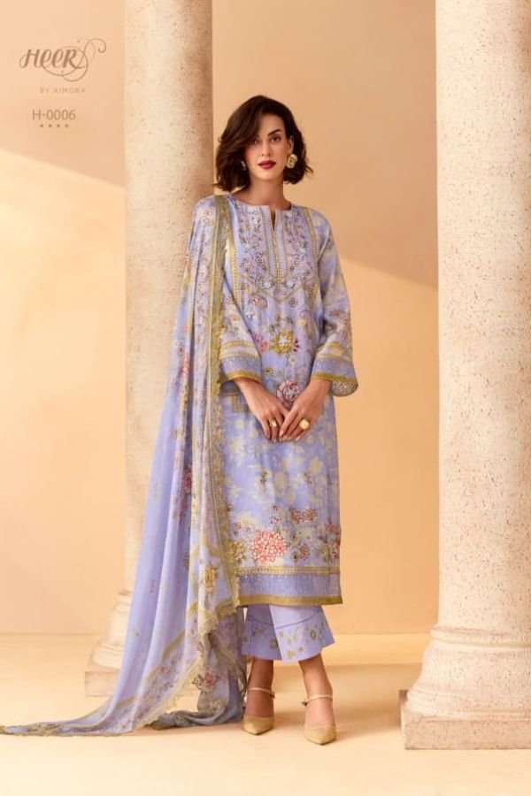 Kimora Fashion Heer Eternal Muslin Ladies Suit H-0006