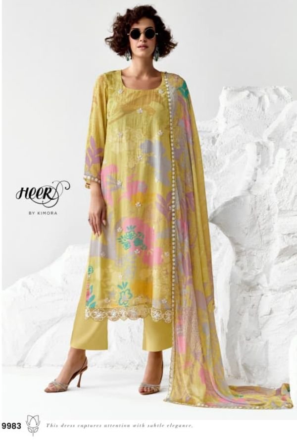 Kimora Fashion Heer Exclusive Pure Muslin Salwar Suit 9983