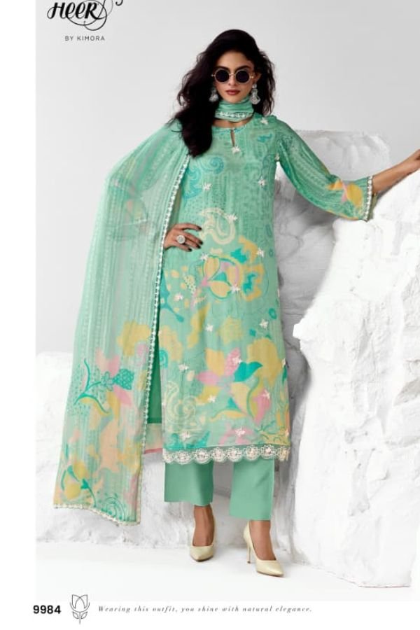 Kimora Fashion Heer Exclusive Pure Muslin Salwar Suit 9984