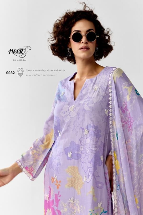 Kimora Fashion Heer Exclusive Pure Muslin Salwar Suit 9982