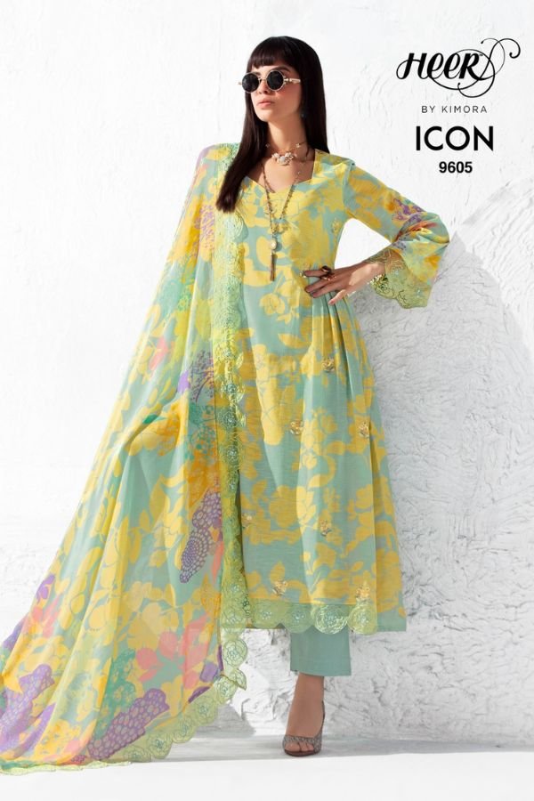 Kimora Fashion Heer Icon Hits Cotton Lawn Salwar Suit 9605