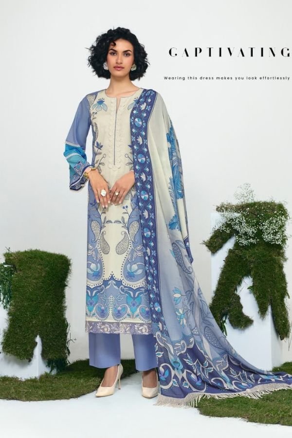 Kimora Fashion Sohni Garden Pure Cotton Lawn Suit 663