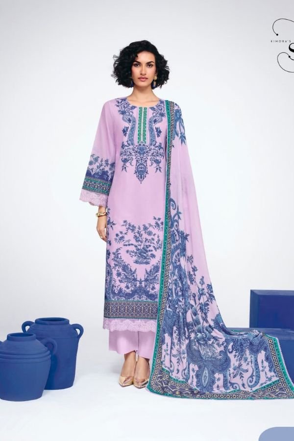 Kimora Fashion Sohni Indigo Linen Salwar Suit 681