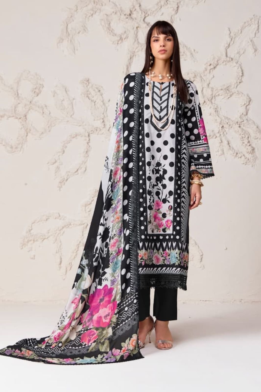 Kimora Fashion Sohni Polka Cotton Salwar Suit 813