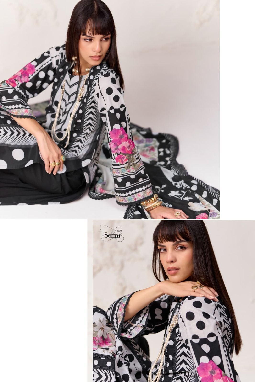 Kimora Fashion Sohni Polka Cotton Salwar Suit 813