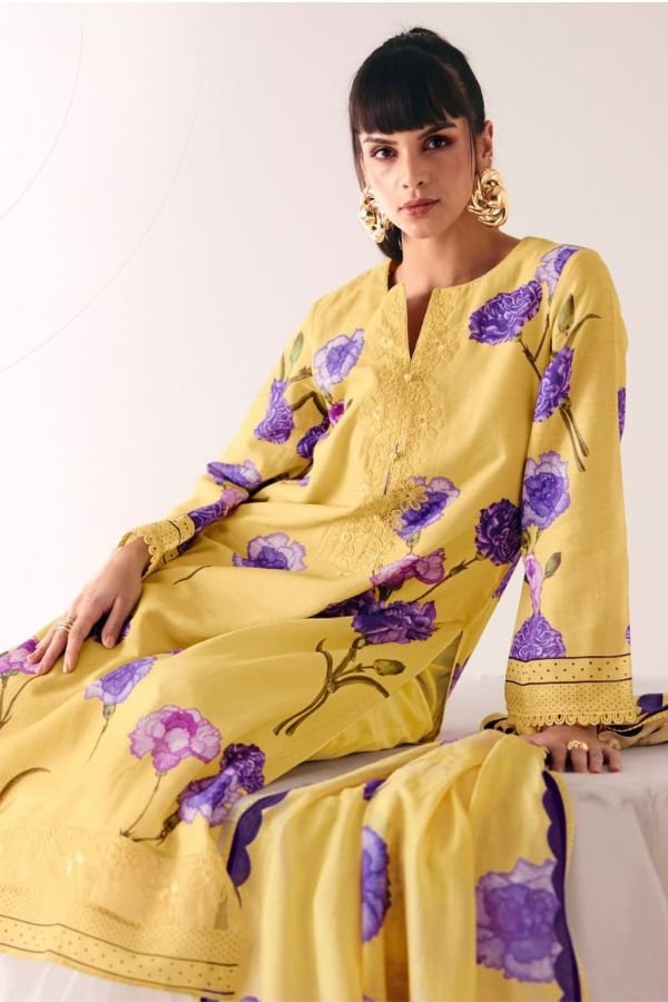 Kimora Fashion Sohni Pop Up Cotton Lawn Salwar Suit 612