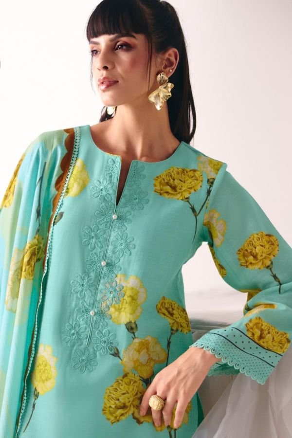 Kimora Fashion Sohni Pop Up Cotton Lawn Salwar Suit 613