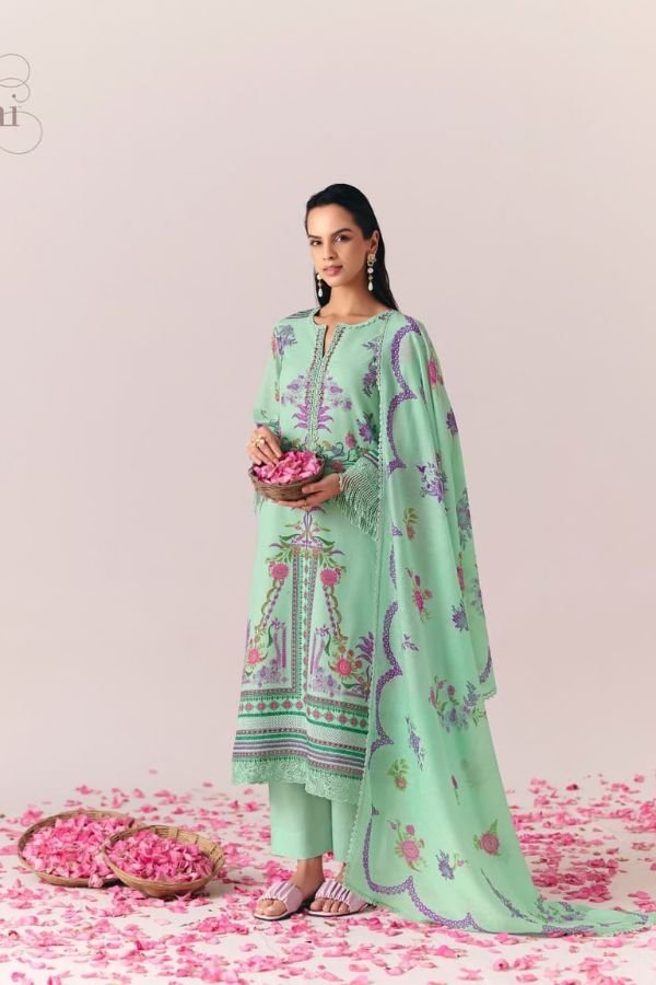 Kimora Fashion Sohni Rozy Linen Salwar Suit 722
