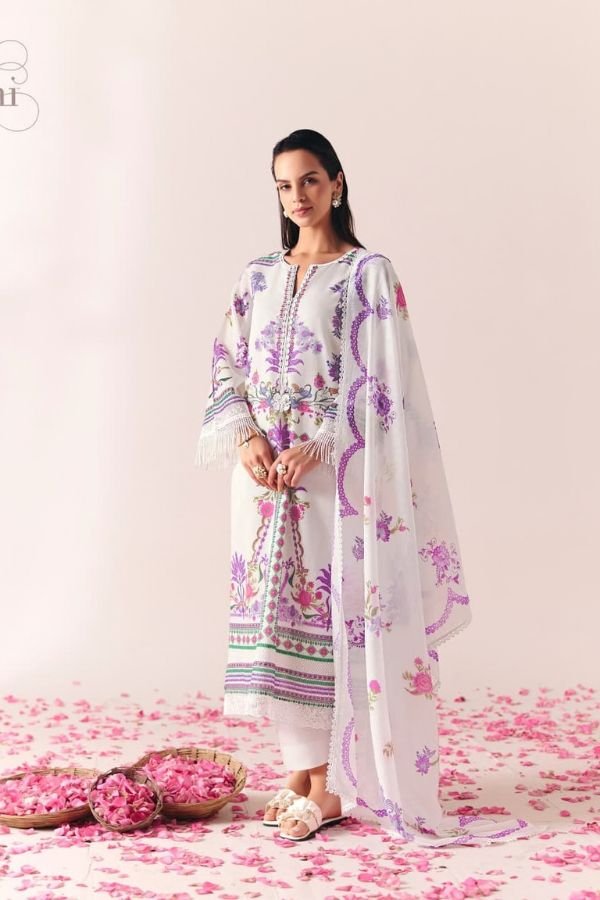 Kimora Fashion Sohni Rozy Linen Salwar Suit 723