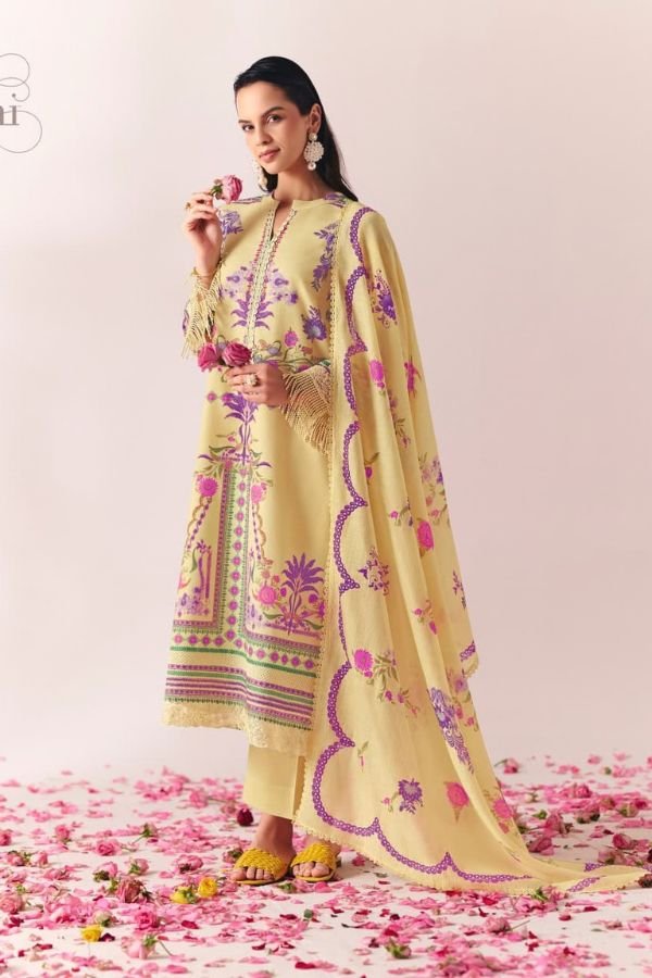 Kimora Fashion Sohni Rozy Linen Salwar Suit 724