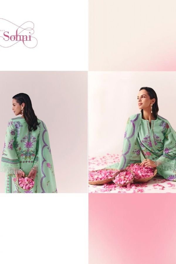 Kimora Fashion Sohni Rozy Linen Salwar Suit 722