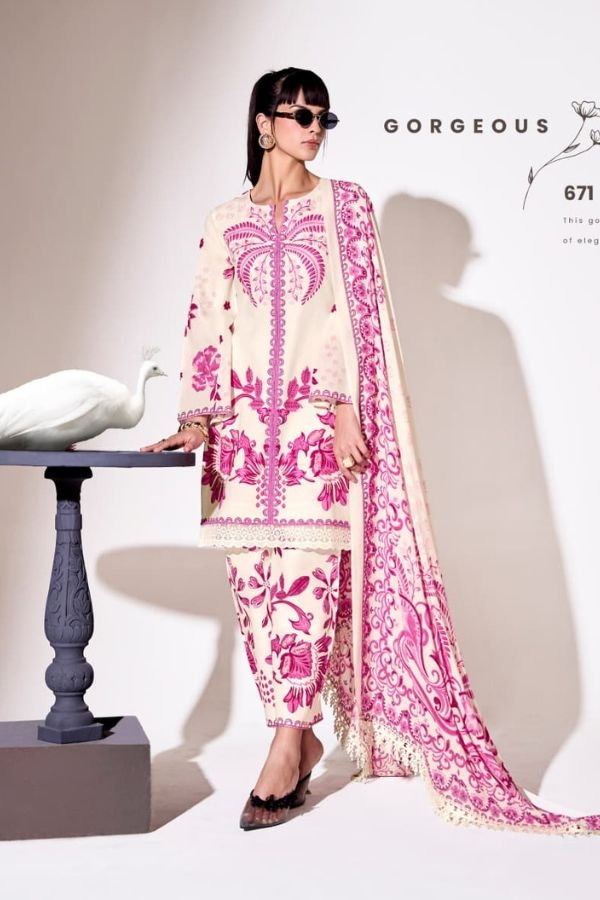 Kimora Fashion Sohni Sweetheart Pure Cotton Lawn Suit 671