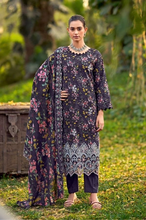 Levisha Chikankari Pure Lawn Cotton Ladies Suit 1006