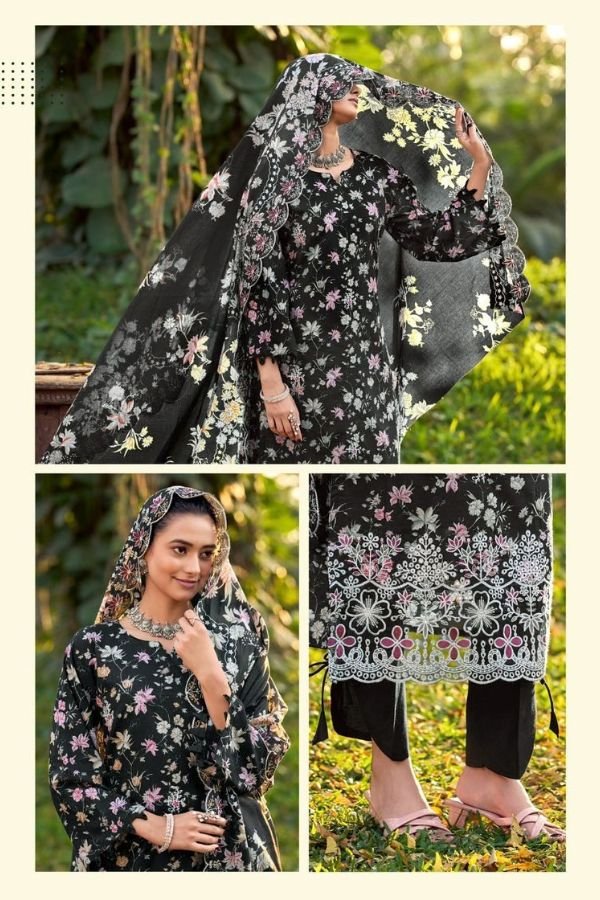 Levisha Chikankari Pure Lawn Cotton Ladies Suit 1004