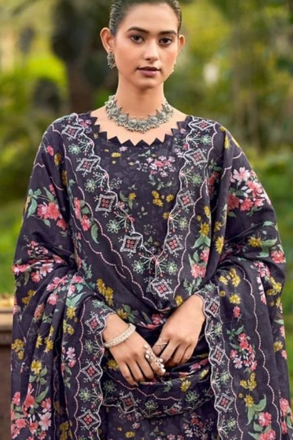 Levisha Chikankari Pure Lawn Cotton Ladies Suit 1006