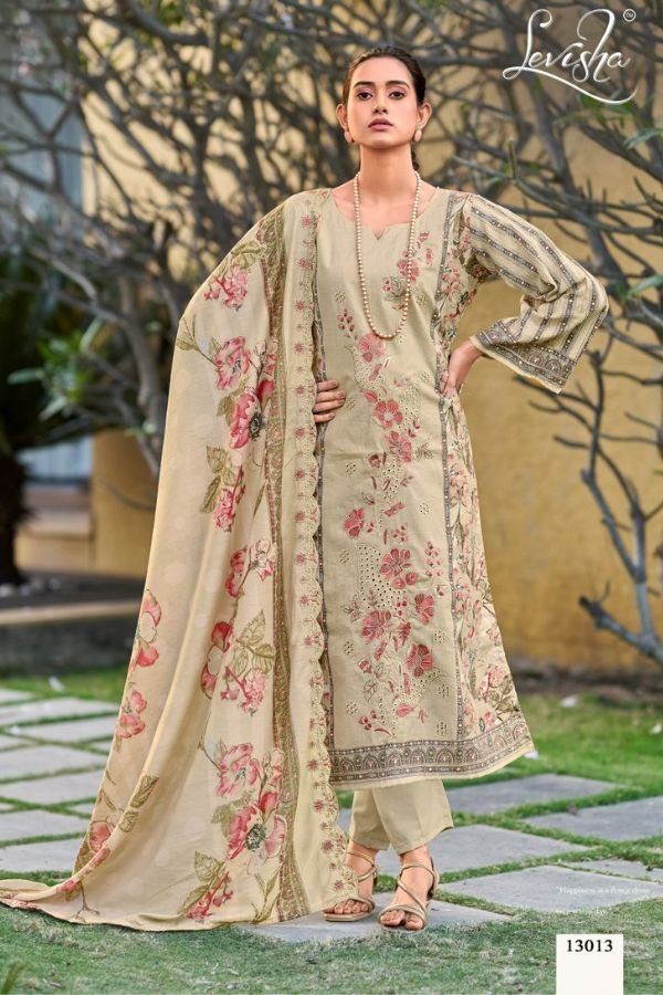 Levisha Madubala 13 Camric Lawn Cotton Ladies Suit 13013