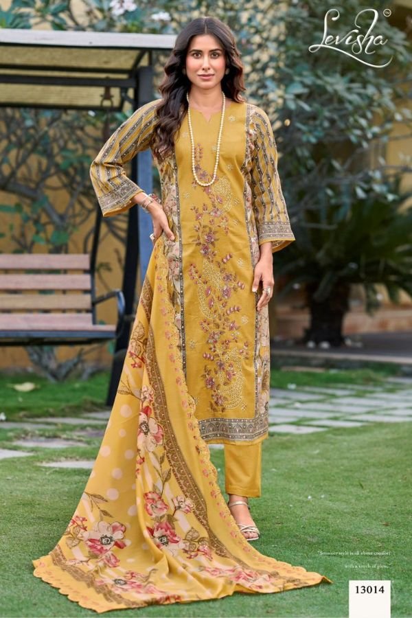 Levisha Madubala 13 Camric Lawn Cotton Ladies Suit 13014