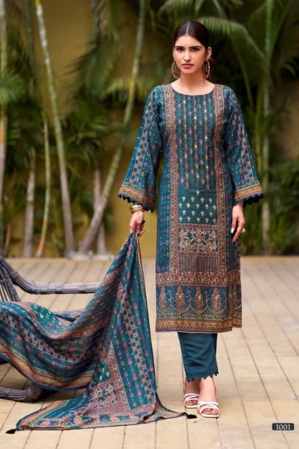 Mumtaz Arts Amour Ladies Unstitched Suit 1001