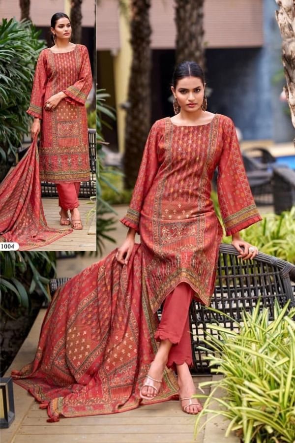 Mumtaz Arts Amour Ladies Unstitched Suit 1004