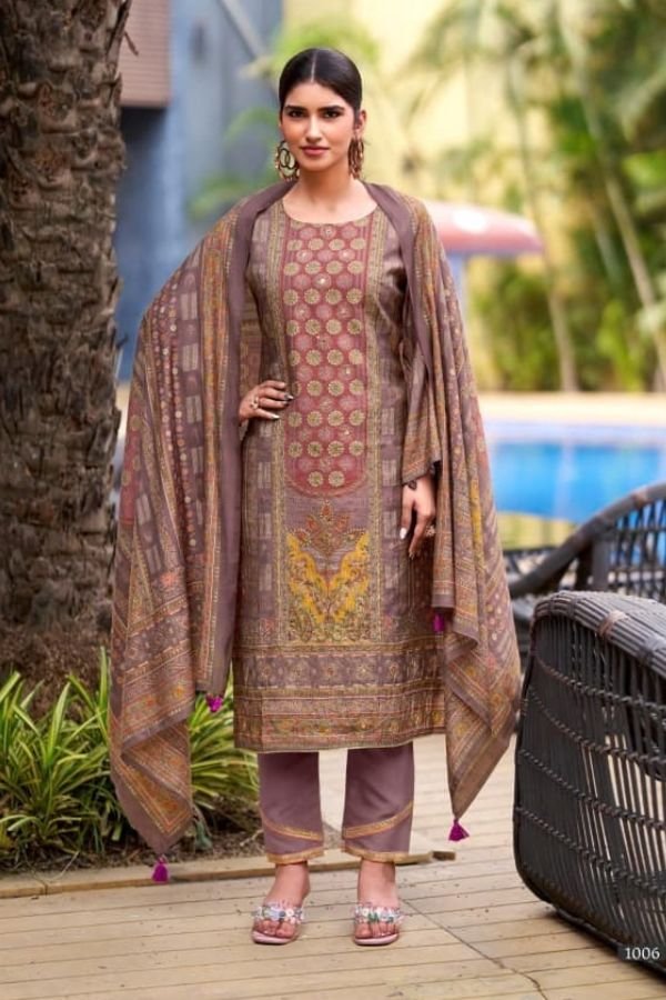 Mumtaz Arts Amour Ladies Unstitched Suit 1006