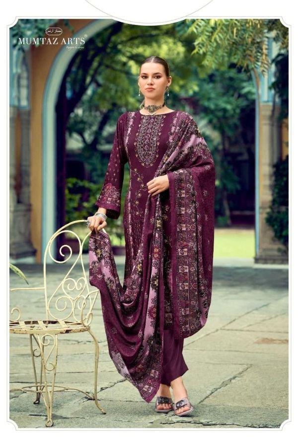 Mumtaz Arts Kashmir Beauty Rayon Ladies Unstitched Suit 1001-02
