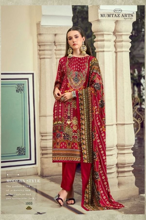 Mumtaz Arts Kashmir Beauty Rayon Ladies Unstitched Suit 1001-03