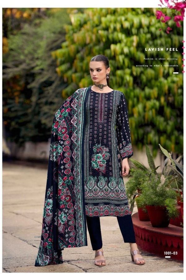 Mumtaz Arts Kashmir Beauty Rayon Ladies Unstitched Suit 1001-04