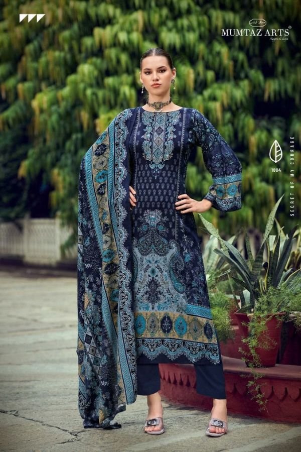 Mumtaz Arts Kashmir Beauty Rayon Ladies Unstitched Suit 1001-05