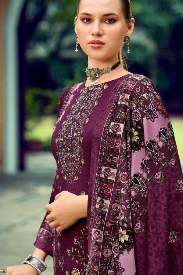 Mumtaz Arts Kashmir Beauty Rayon Ladies Unstitched Suit 1001-02