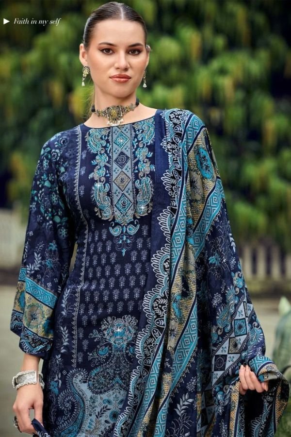 Mumtaz Arts Kashmir Beauty Rayon Ladies Unstitched Suit 1001-05