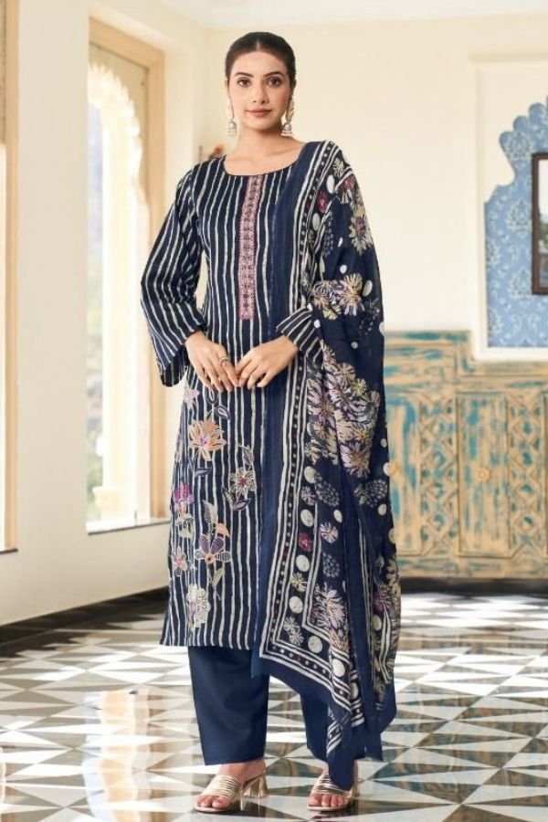 Mumtaz Arts Kashmira Jam Ladies Unstitched Suit 1101