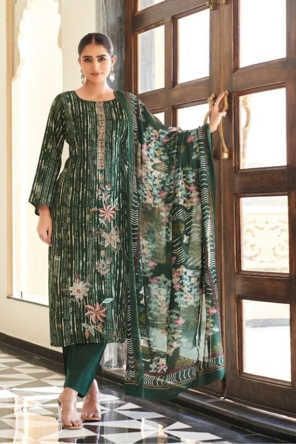 Mumtaz Arts Kashmira Jam Ladies Unstitched Suit 1102