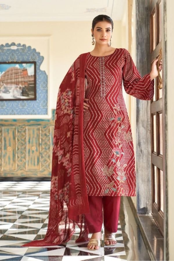 Mumtaz Arts Kashmira Jam Ladies Unstitched Suit 1103