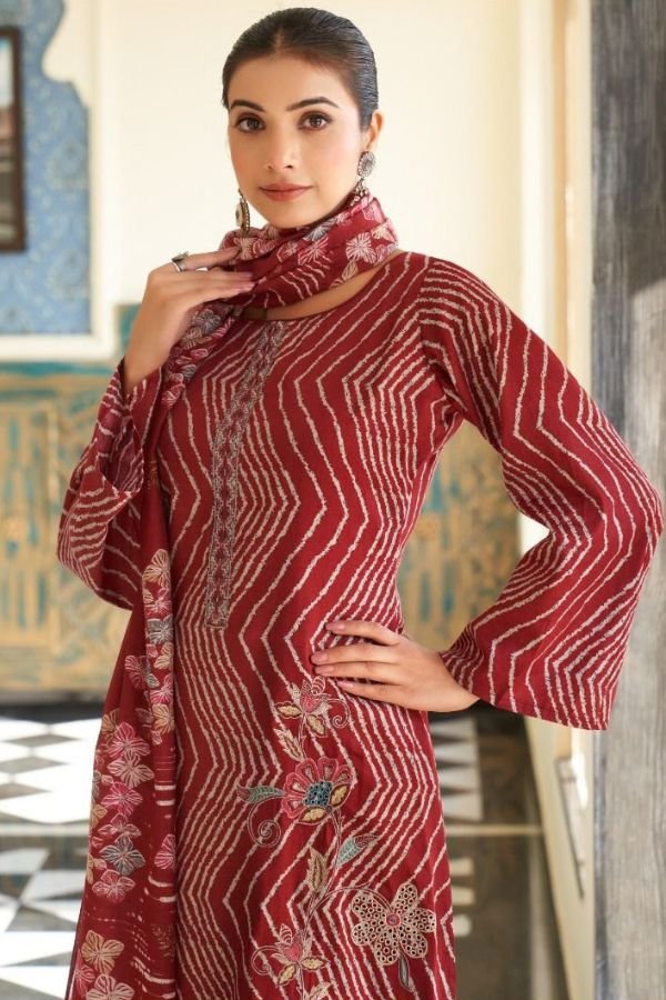 Mumtaz Arts Kashmira Jam Ladies Unstitched Suit 1103