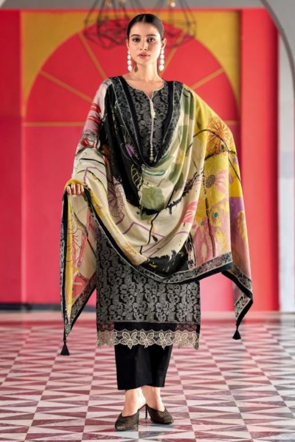 Mumtaz Arts Khwaab Jam ladies Unstitched Suits 1001