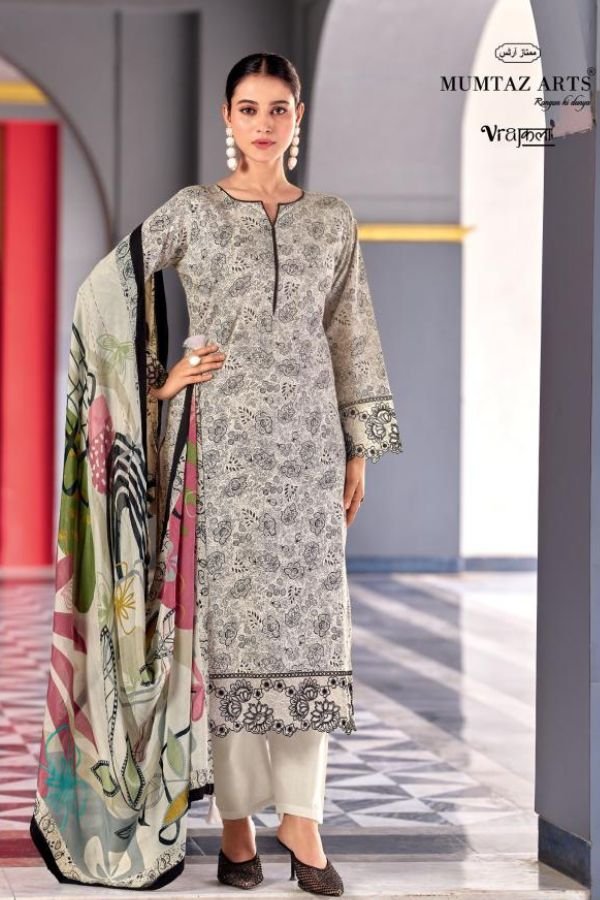 Mumtaz Arts Khwaab Jam ladies Unstitched Suits 1004