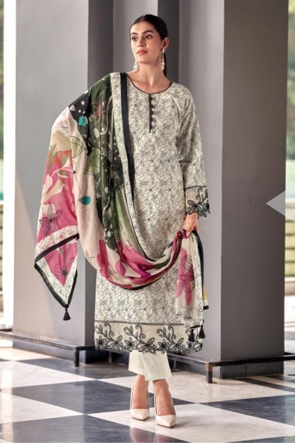 Mumtaz Arts Khwaab Jam ladies Unstitched Suits 1005