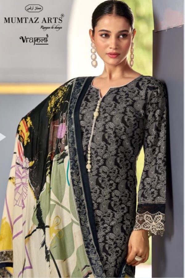 Mumtaz Arts Khwaab Jam ladies Unstitched Suits 1001