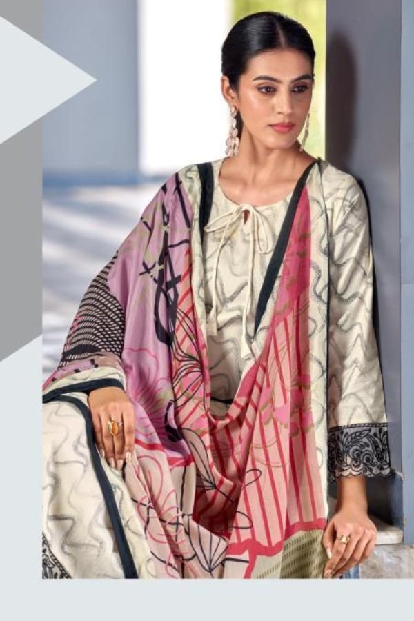 Mumtaz Arts Khwaab Jam ladies Unstitched Suits 1002