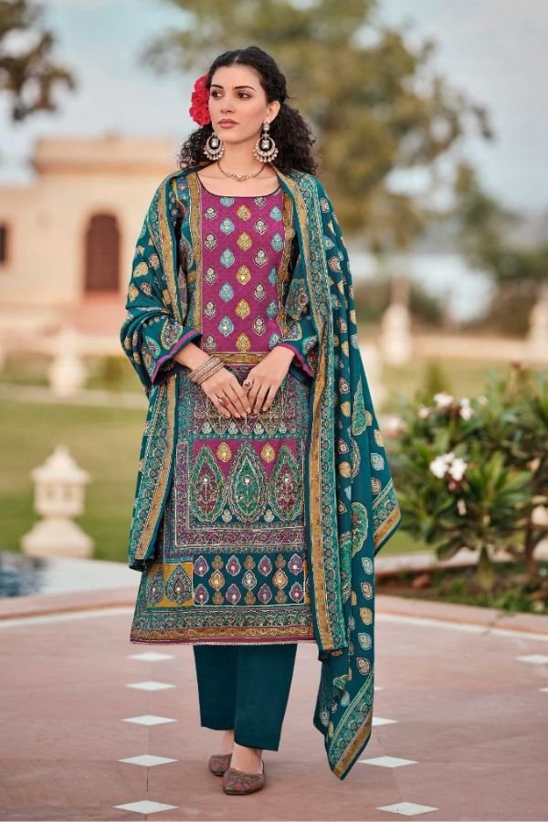 Mumtaz Arts Navya Muslin ladies Unstitched Suit 103