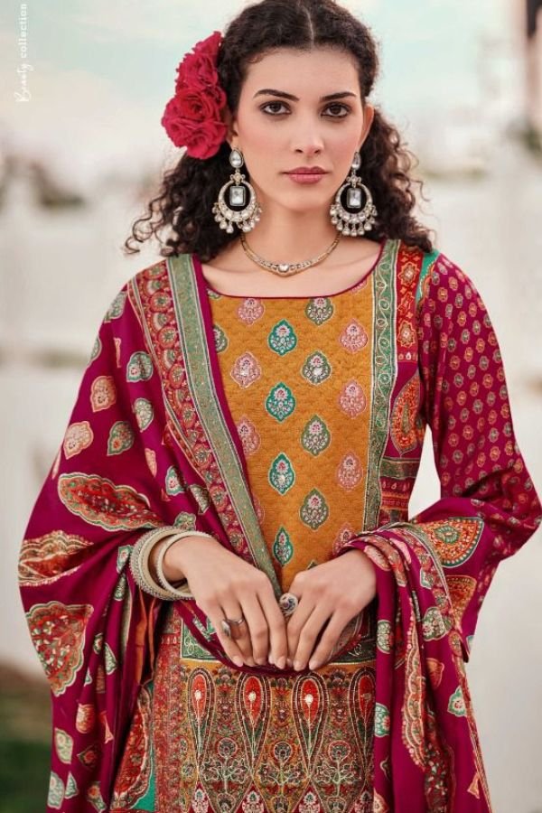 Mumtaz Arts Navya Muslin ladies Unstitched Suit 101