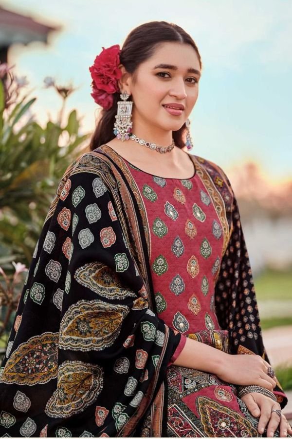 Mumtaz Arts Navya Muslin ladies Unstitched Suit 102