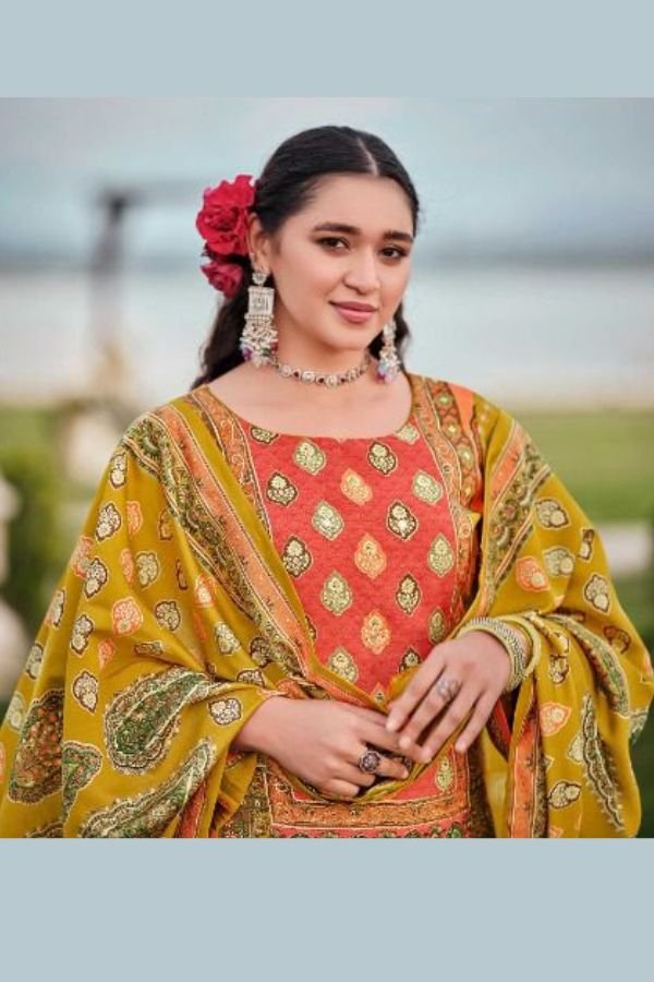 Mumtaz Arts Navya Muslin ladies Unstitched Suit 104