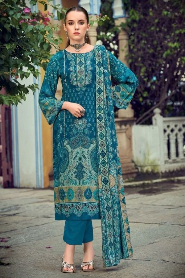 Mumtaz Arts Saanjh Rayon Ladies Unstitched Suit 1001-05