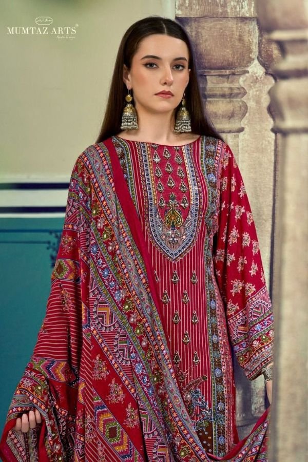 Mumtaz Arts Saanjh Rayon Ladies Unstitched Suit 1001-01