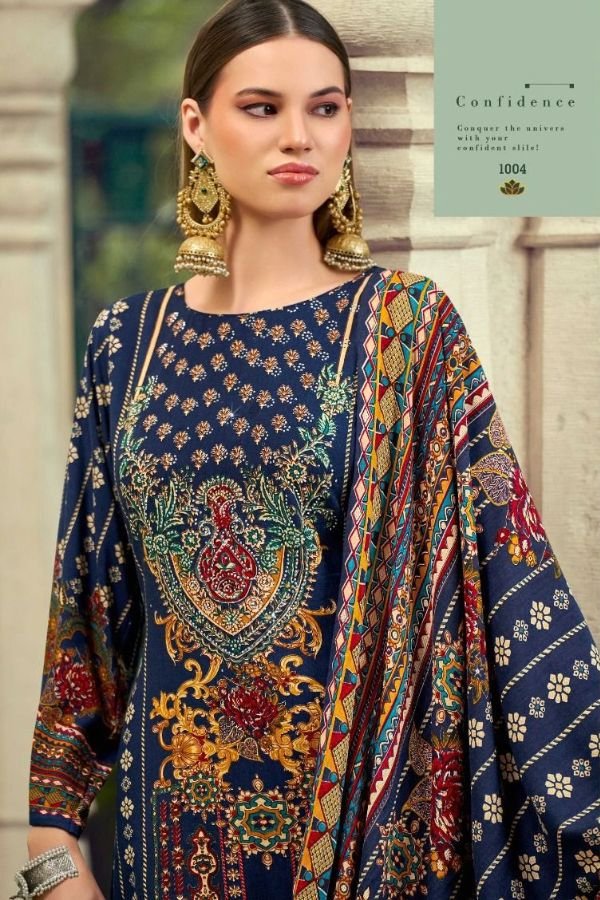 Mumtaz Arts Saanjh Rayon Ladies Unstitched Suit 1001-04