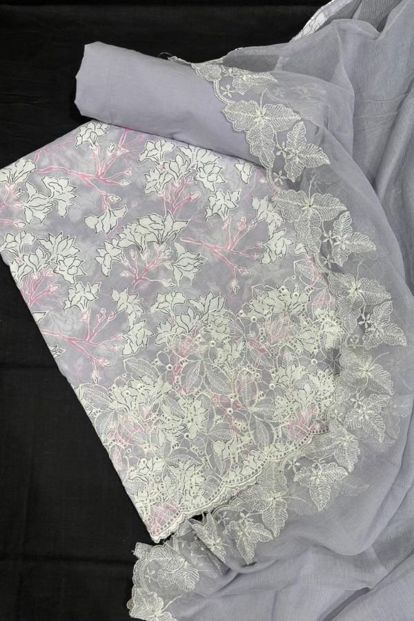 Naariti Chahal Brasso Unstitched Ladies Suit AGOG-01